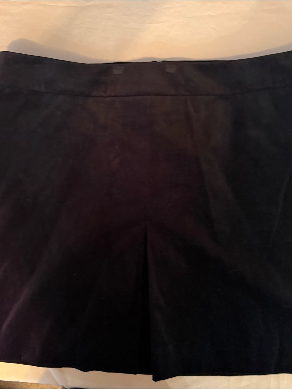 J. Crew Black Mini Skirt with Front Pleat